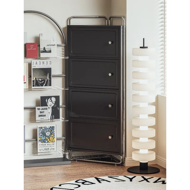 Valley and solid wood simple corner cabinet small apartment living room corner locker, triangular wall cabinet rack