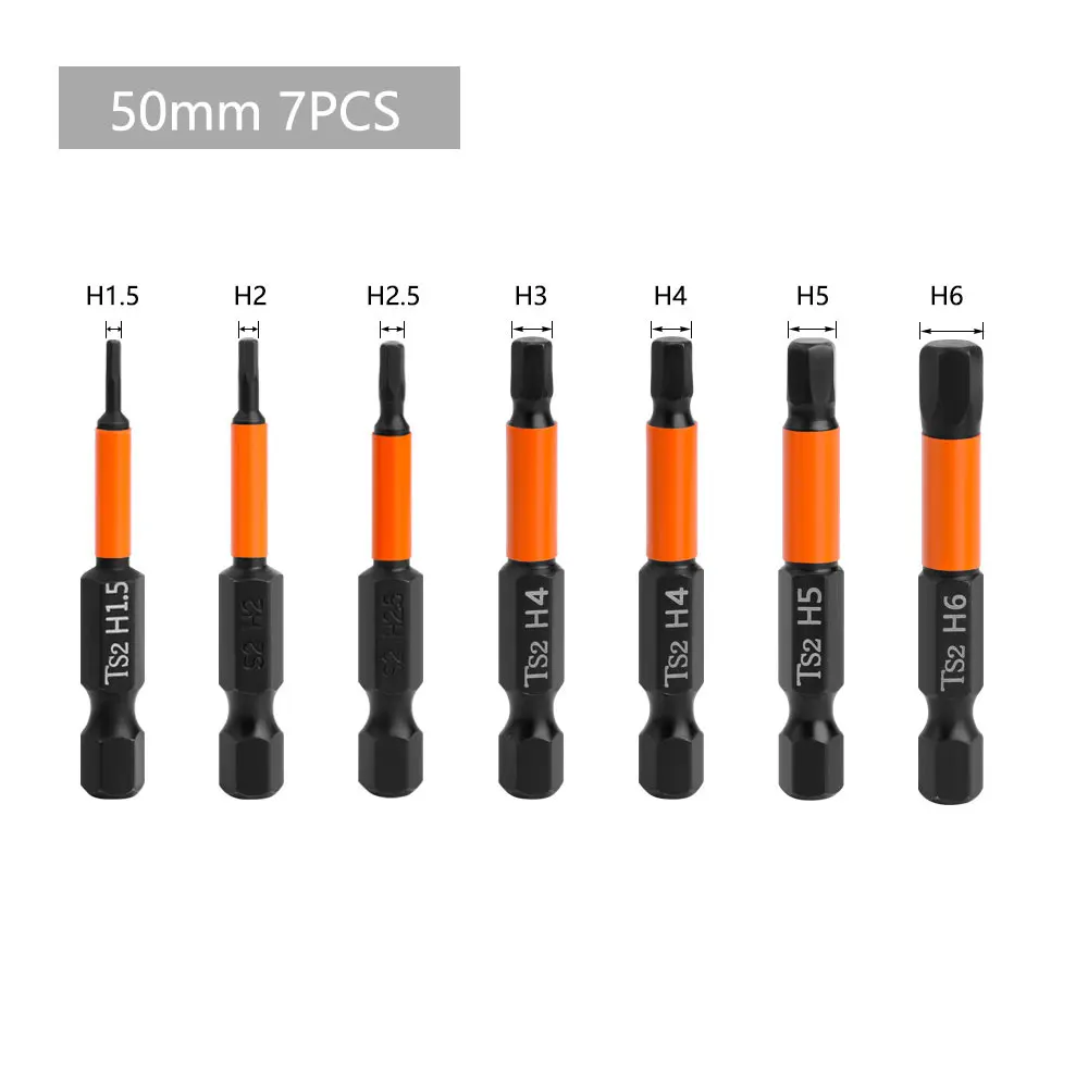 Binoax Metric Hex Head Wrench Drill Bit Set 1/4\