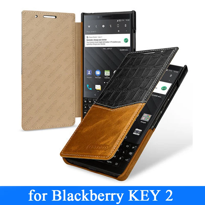 For Blackberry Key2 Case Flip Luxury Genuine Leather Phone Case For Coque Blackberry Key 2 Keytwo Key Two Cases Business Cover