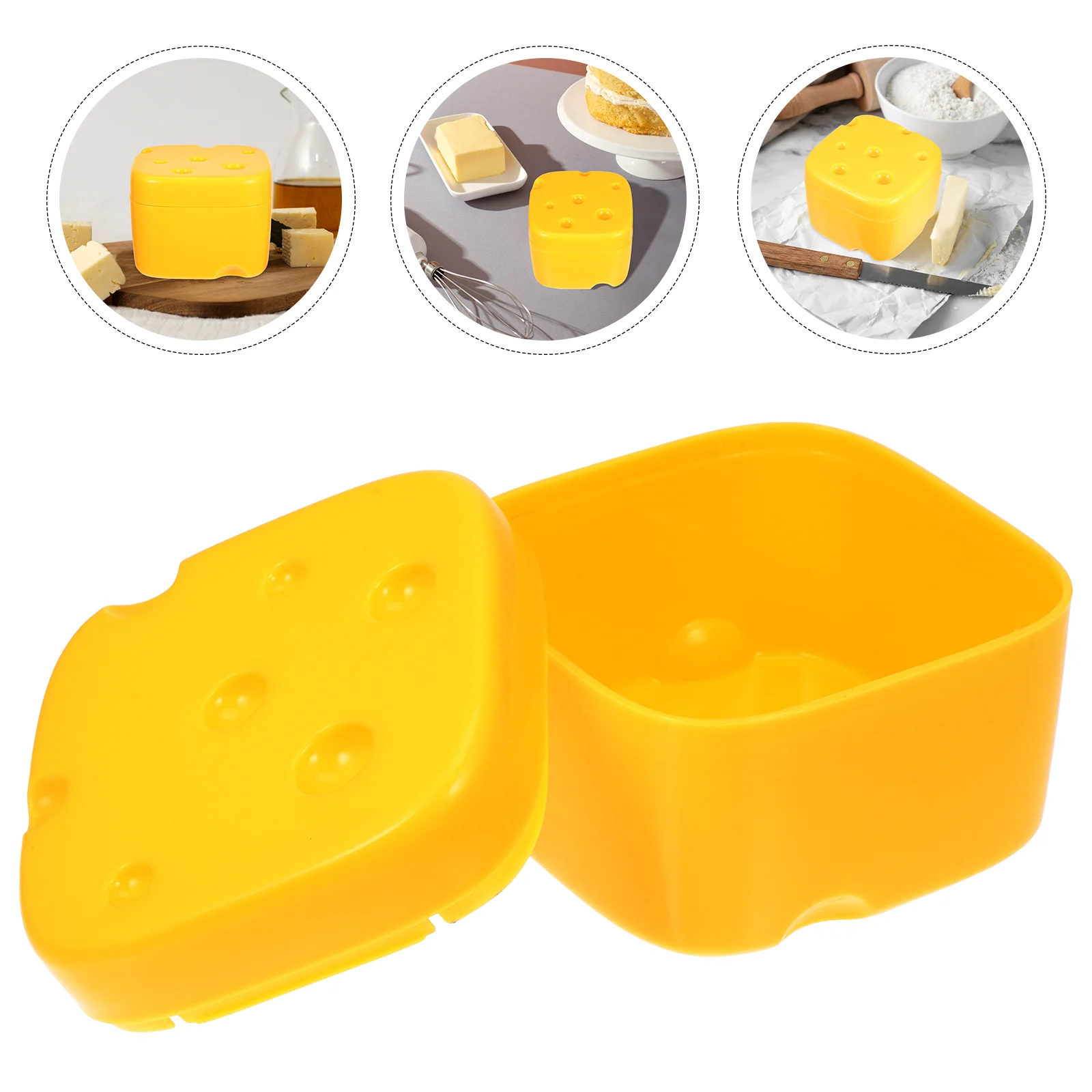 

Cheese Crisper Mini Fridges Household Boxes Practical Butter Kitchen Containers Food Serving Cases Pp Portable With Lid