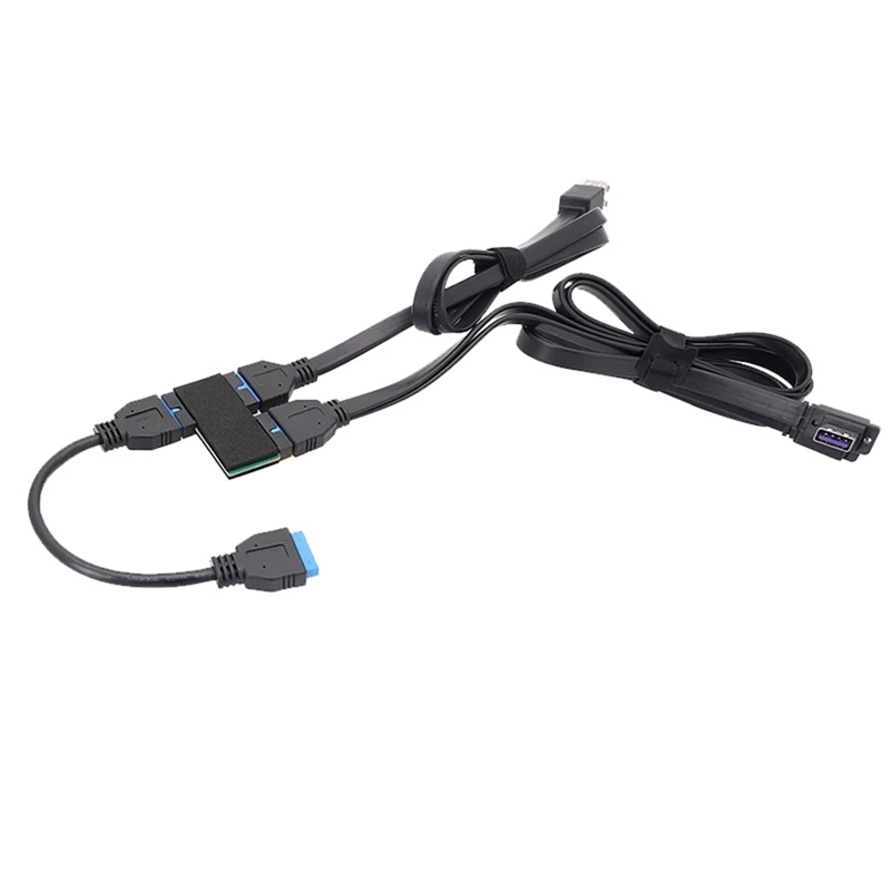 3.0 19Pin 1 To 2 Header Extension Wire USB HUB Connecting Line With Adopting Chip And Modular Cable Line And Expansion Card