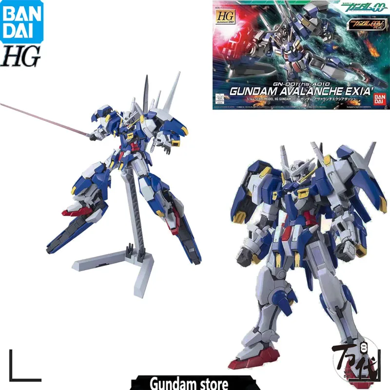 

Authentic Bandai Gundam Model Kit Anime Figure HG00 64 GN-001 Avalanche Exia 1/144 NU Assembly Collection Action Figures forGift