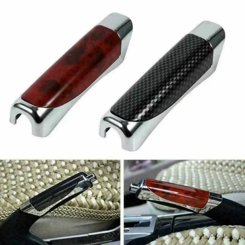 1pc Universal In-Car Carbon Fiber Style Hand Brake Break Protector Cover Accessories