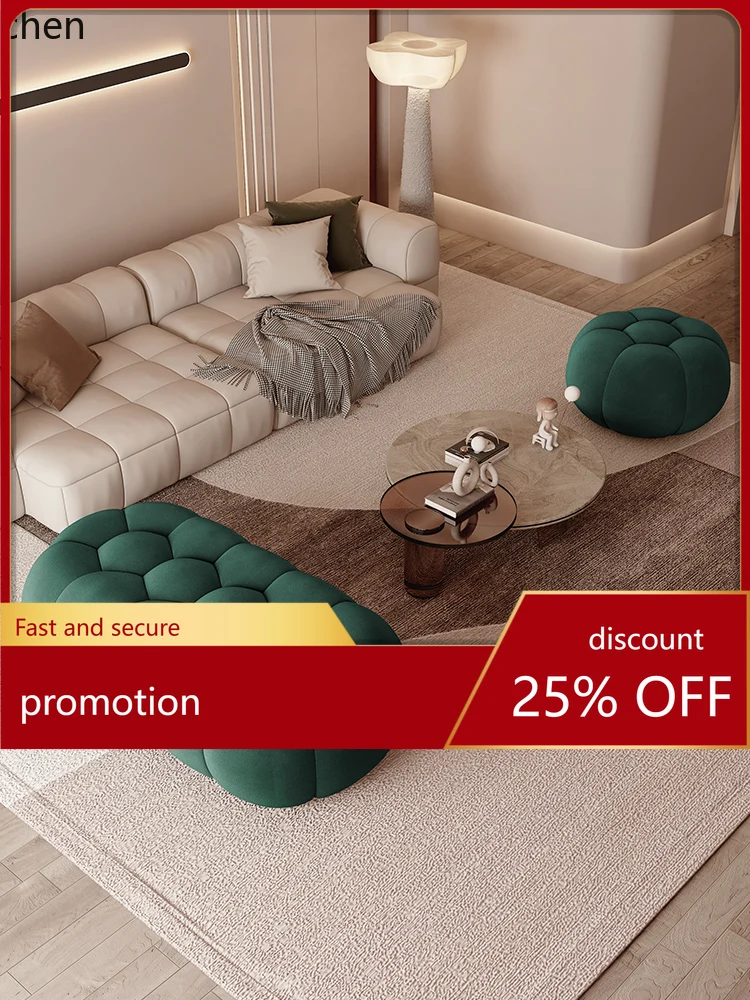 

YFY Long Pedal Bedroom Light Luxury Bed End Cloakroom Clothing Store Shoe Changing