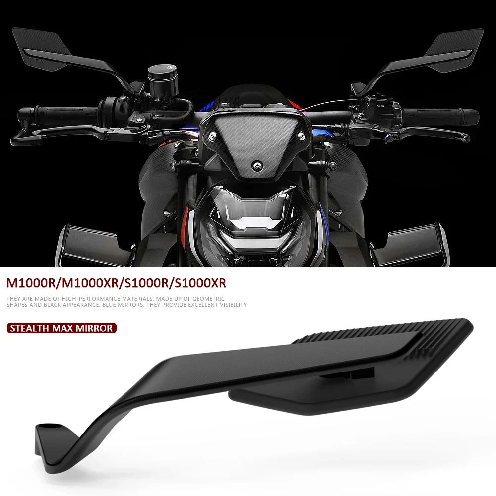 

Motorcycle Rearview Mirror Wing Aerodynamic Aluminum Stealth Max Mirrors For BMW M1000R M1000XR S1000R S1000XR S 1000 R XR