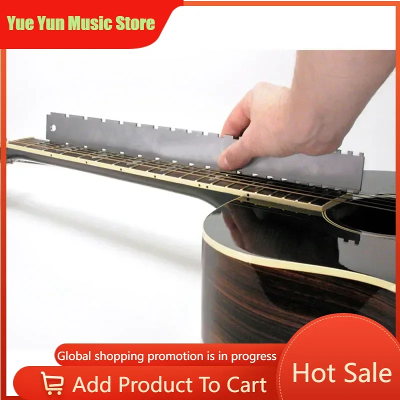 Neck measuring ruler guitar fret fingerboard curvature concave and convex notch steel caliper leveling repair and tuning tool