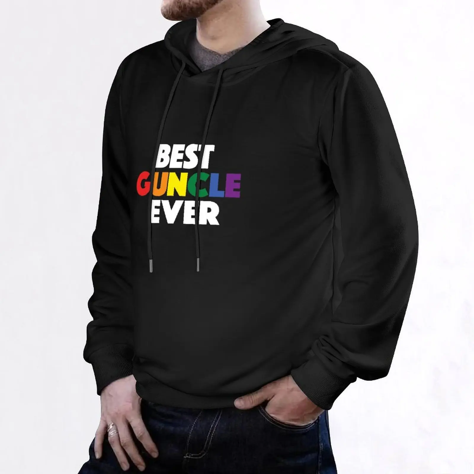 Best Uncle Ever - Funny Gift for Gay Uncle - Guncle Hoodie mens clothes autumn men's sweat-shirt man hoodie