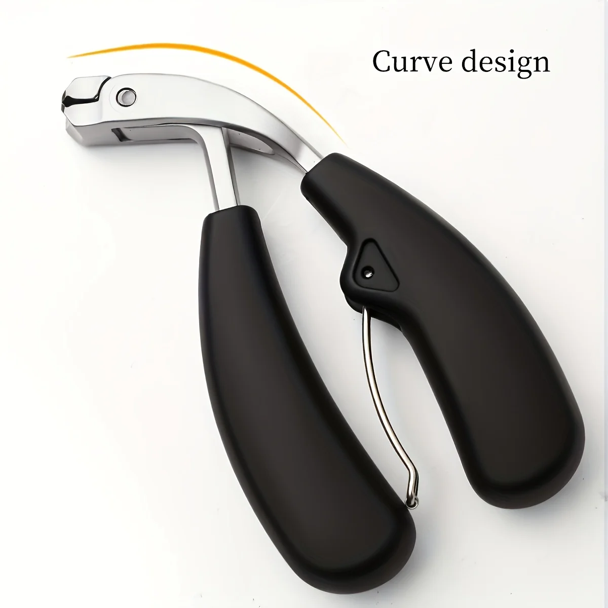 

1pc Heavy-Duty Stainless Steel Toenail Clippers for Thick Nails, Wide Opening Anti-Splash Design, Ergonomic Long Handle
