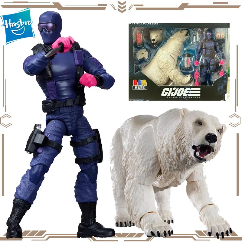 

Hasbro Original G.I. Joe Classified Series Snake Eyes Polar Bear Action Figure Toys for Boys Girls Gift Collectible Ornaments