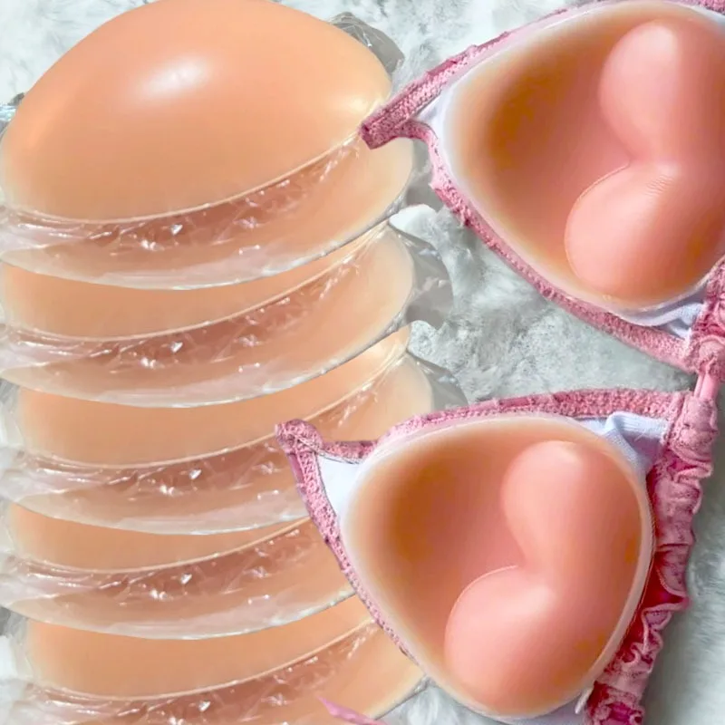 Push-up Silicone Breast Pads Women Skin Color Enhancers Lingerie Nipple Cover Summer Bikini Inserts Intimates for Swimsuit Gifts