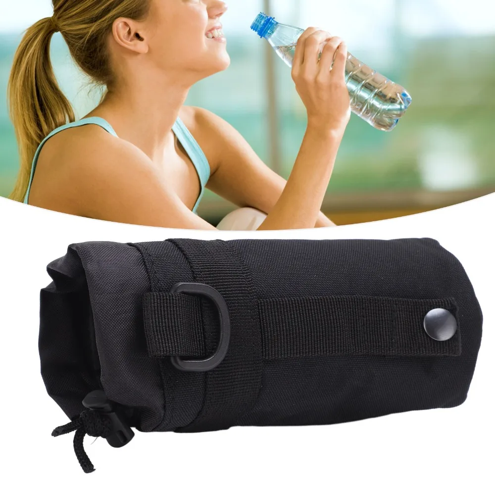 Portable 600D Oxford Cloth Water Bottle Pouch Multi Pocket Light Weight Outdoor Bag Casual Bottle Holder Daily