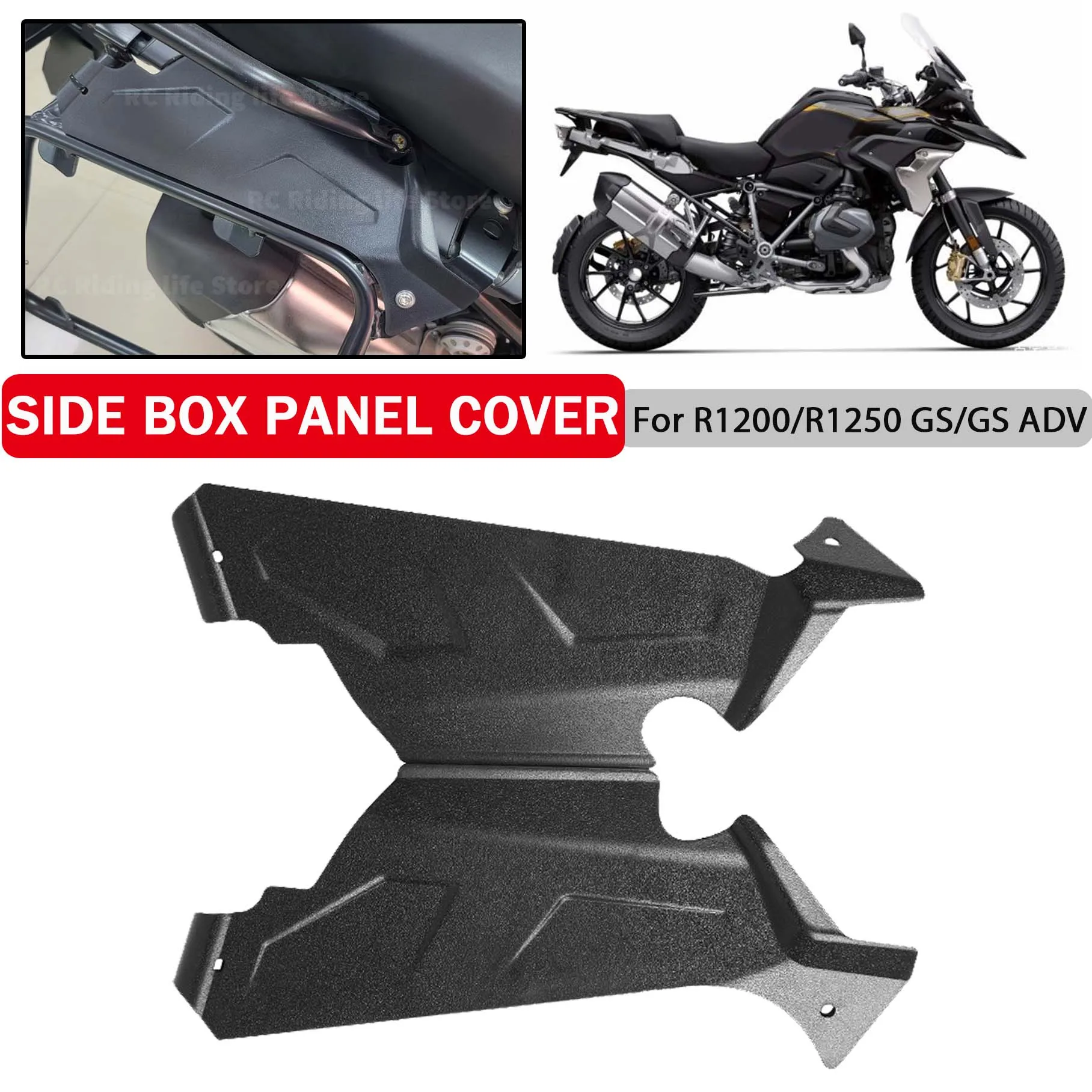 

Motorcycle Rear Trunk Side Panel Cover For BMM R1200GS R1250GS ADV Adventure R1200 R1250 R 1200 GS Carrier Case Guard Protector