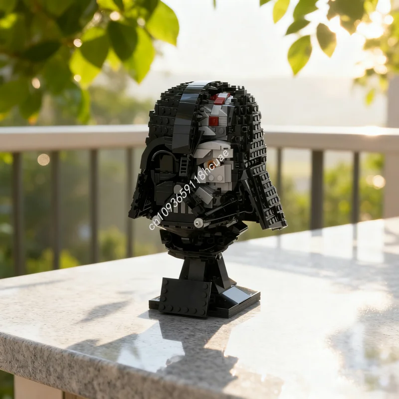 

145pcs MOC Battle Damaged Vader Helmet Star Model Building Blocks Toys Construction Christmas Gifts DIY Education Brick Birthday