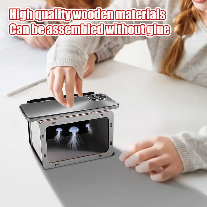 Holographic Display Small 3D Holographic Home Cinema Smart Phone Hologram Projector DIY Home Cinema Theater Mobile Phone