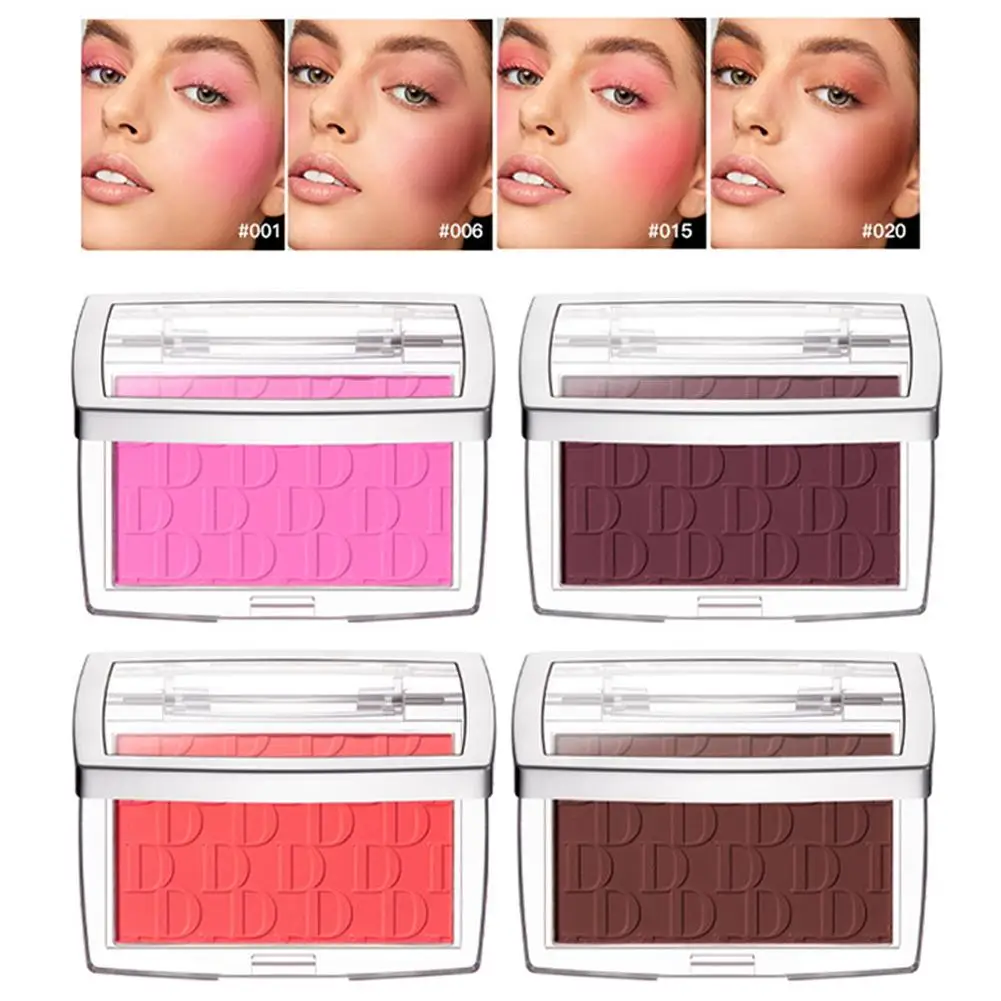 Matte Embossed Rosy Blusher High Pigmented Face Contouring Makeup_voghion.com