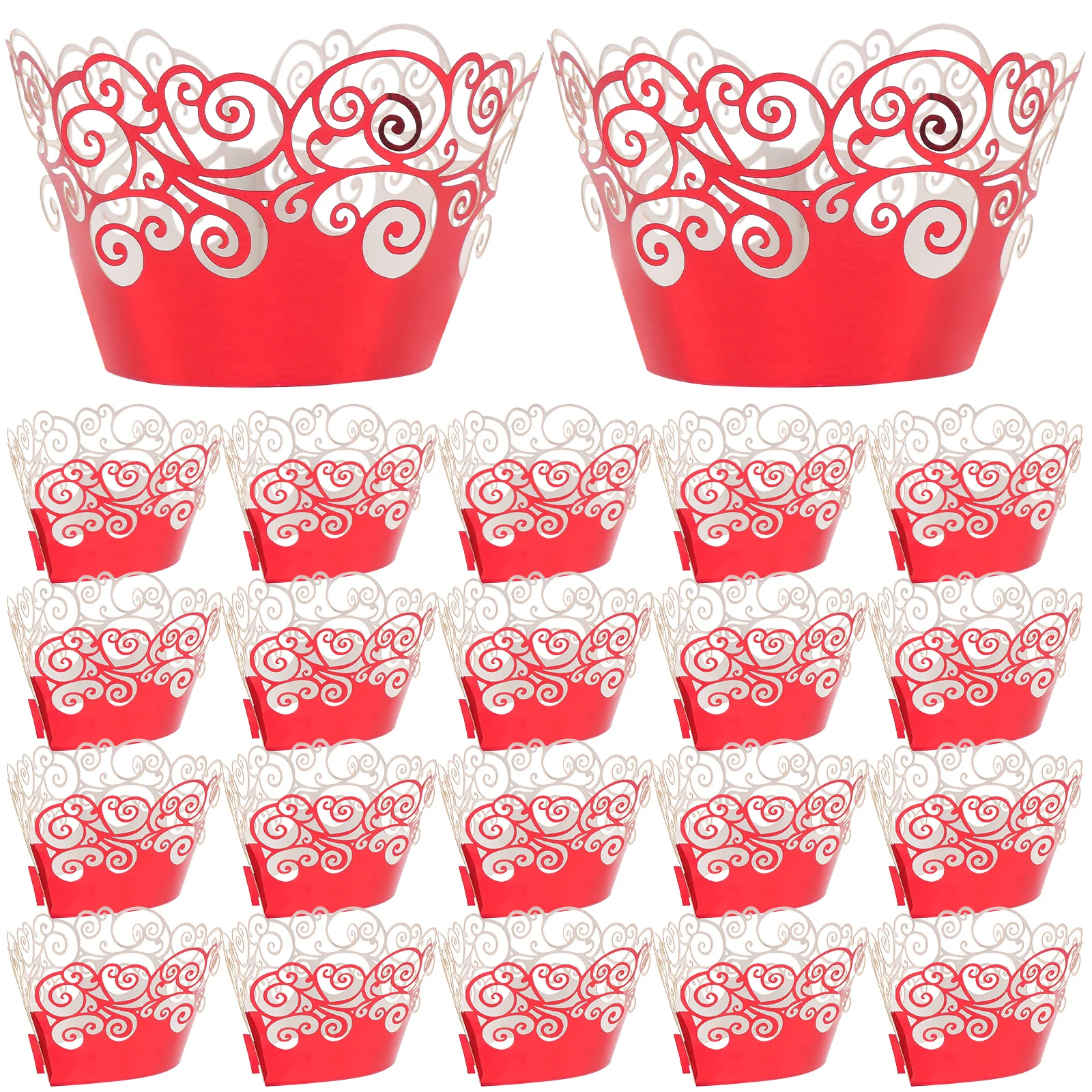 

50 Pcs Disposable Aluminum Foil Cup Baby Cakes Cupcake Paper Cups Baking Wrappers