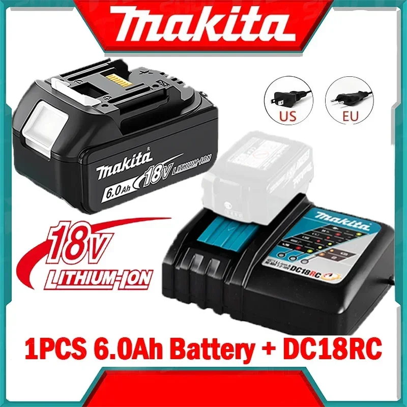 【Entrega RÁPIDA】Batería Makita echt van 6Ah 18V BL1860 BL1850B BL1850 BL1840 BL1830B
