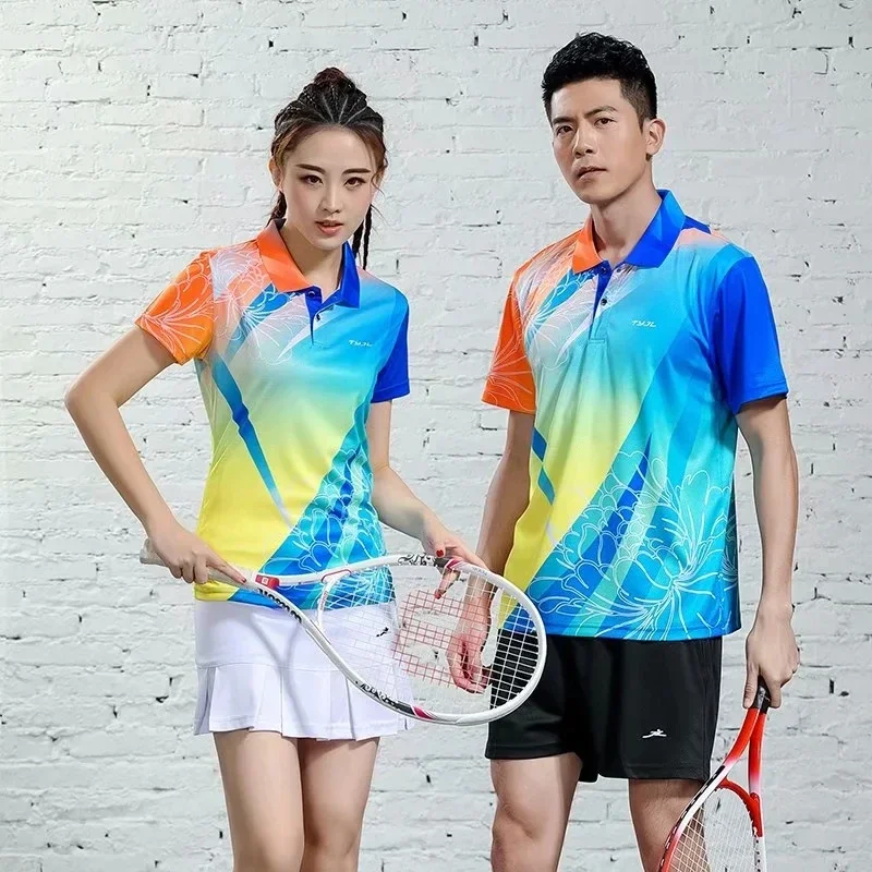 Men Women Tennis polo Shirt Shorts Sets , Badminton Jersey Shorts Suits , Girl Table Tennis T shirt Clothes , ping pong clothes