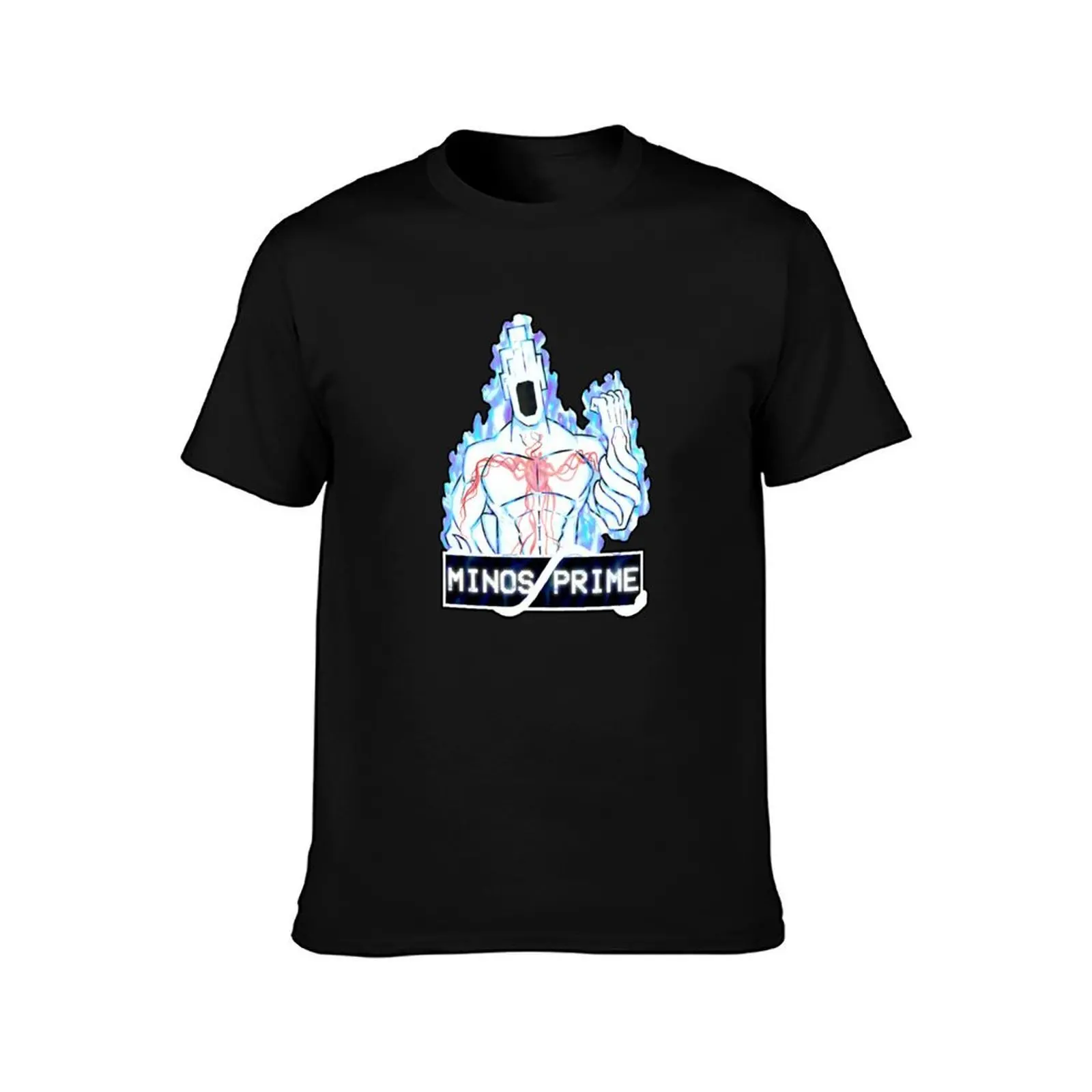 ULTRAKILL MINOS PRIME FANART T-Shirt, Summer Casual Cotton Tee, Oversized Streetwear Tops, Vintage Graphic Print, 100% Cotton