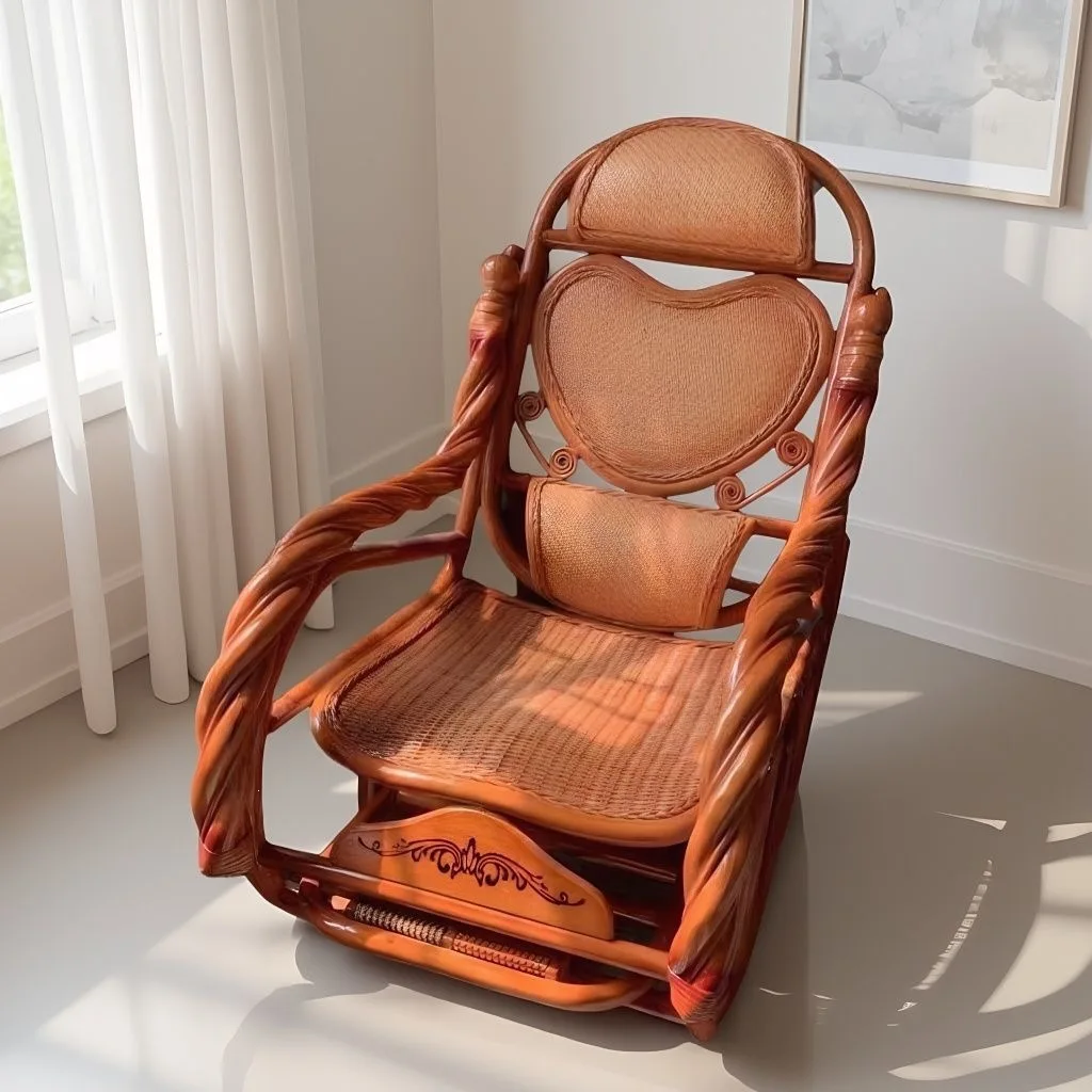 Balcony Indoor Leisure Modern Lunch Break Sleeping Chair Woven Xiaoyao Fairy Half Lounge Chair Llantitas Para Desplazar Muebles