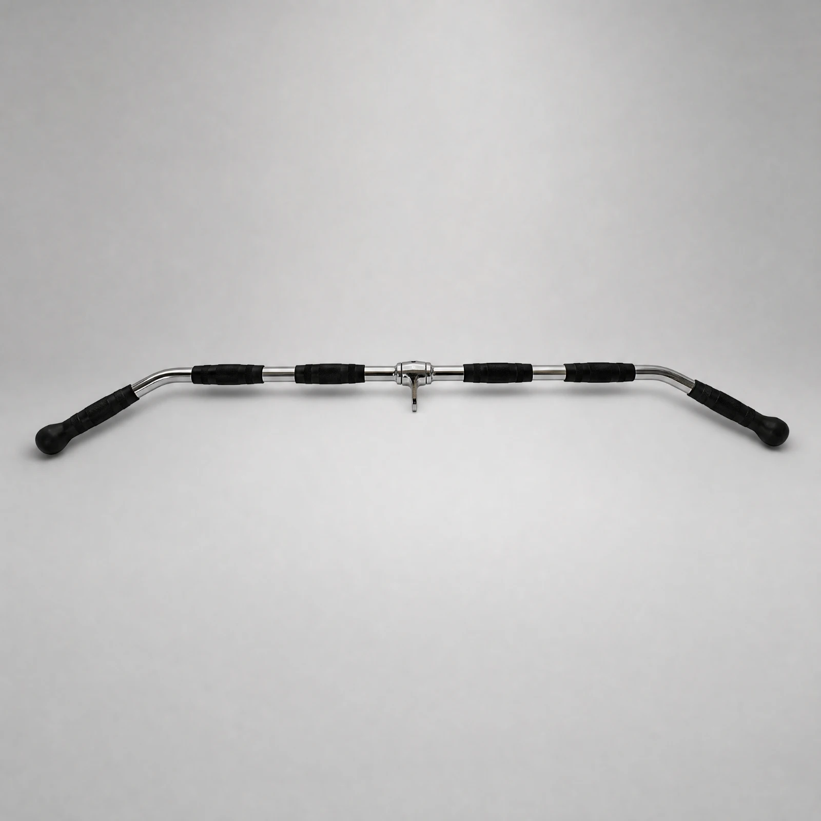 Wide-Grip Curved Lat Pulldown Bar Solid Steel Lat Pulldown Bar with Rotating Eye Gym Attachment Sturdy Rust Resistant