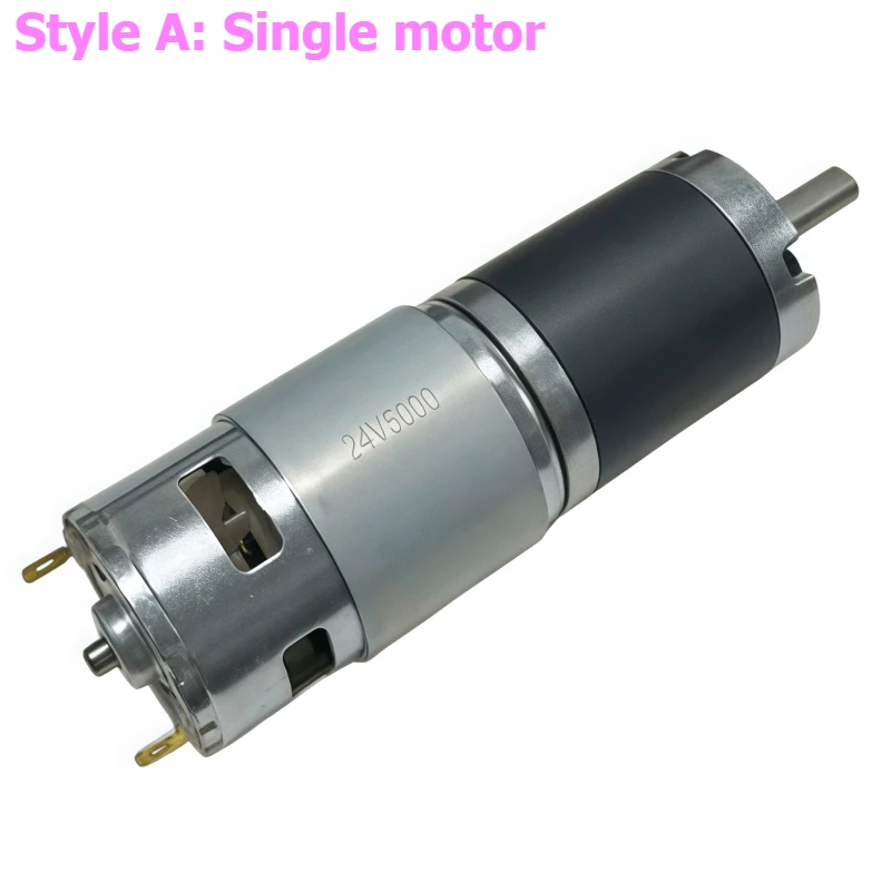 42mm Planetary 775 Reduction Motor with Large Torque for Mechanical Equipment. 12V or 24V Brushed Motor with Speed Regulator.