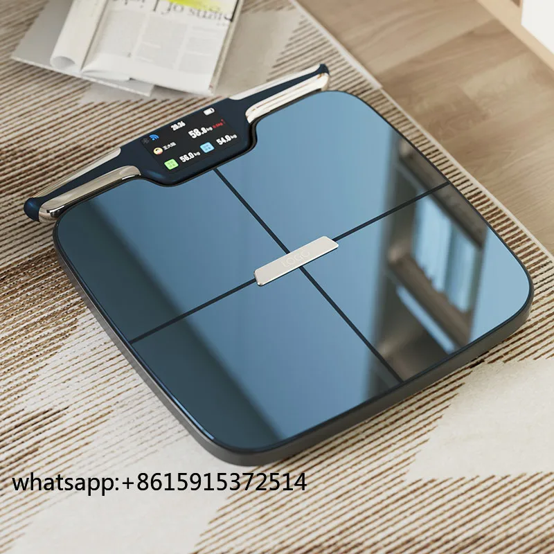 TLCRETE 8 Electrodes Digital Inbody Data Calculating Body Composition Analyzer Bathroom Scale with Bluetooth & WiFi Body Fat Sca