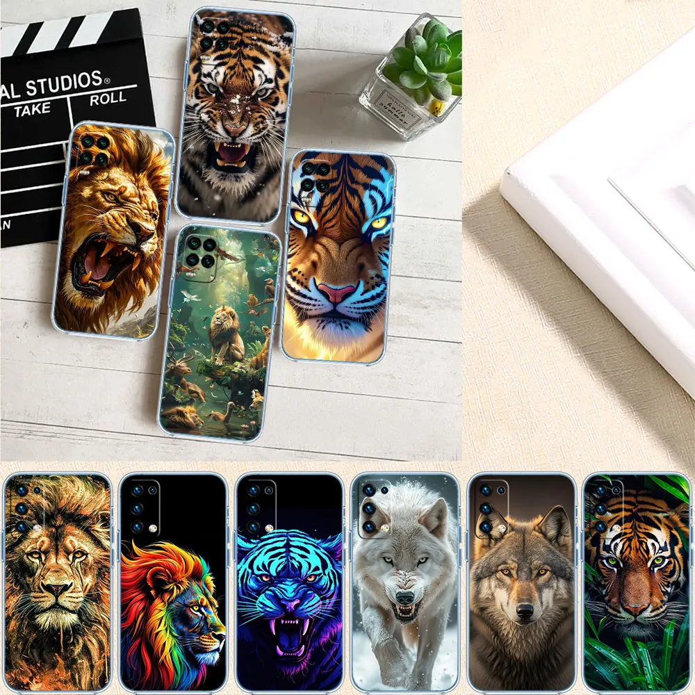 FM3 Animal Wolf Tiger lion Phone Case for Motorola Moto G40 G04 G05 One Ace Action  Fusion + Plus Hyper Macro Vision Zoom