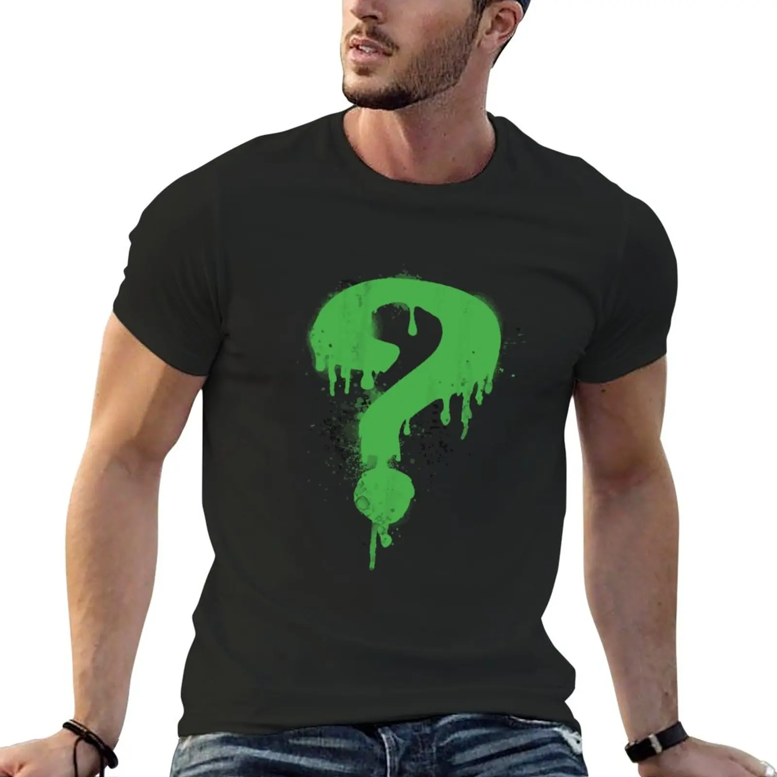 New riddler question mark T-Shirt Short t-shirt sweat shirts men graphic t shirts