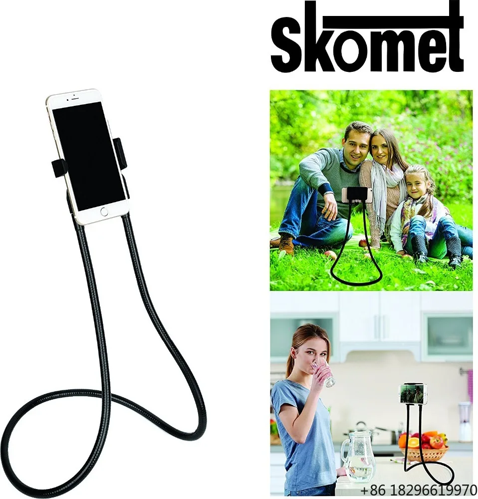 360 Degree Rotation Flexible Long Arm Lazy Neck Bracket Bed Phones Holder Stand Tablets Clip Hanging Mount Mobile Phone Holder
