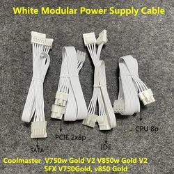 White High Quality 8Pin to PCIE 8pin CPU 8pin SATA IDE Power Supply Cable for Coolmaster V750 GoldV2 V850 Gold V2 SFX V750 V850