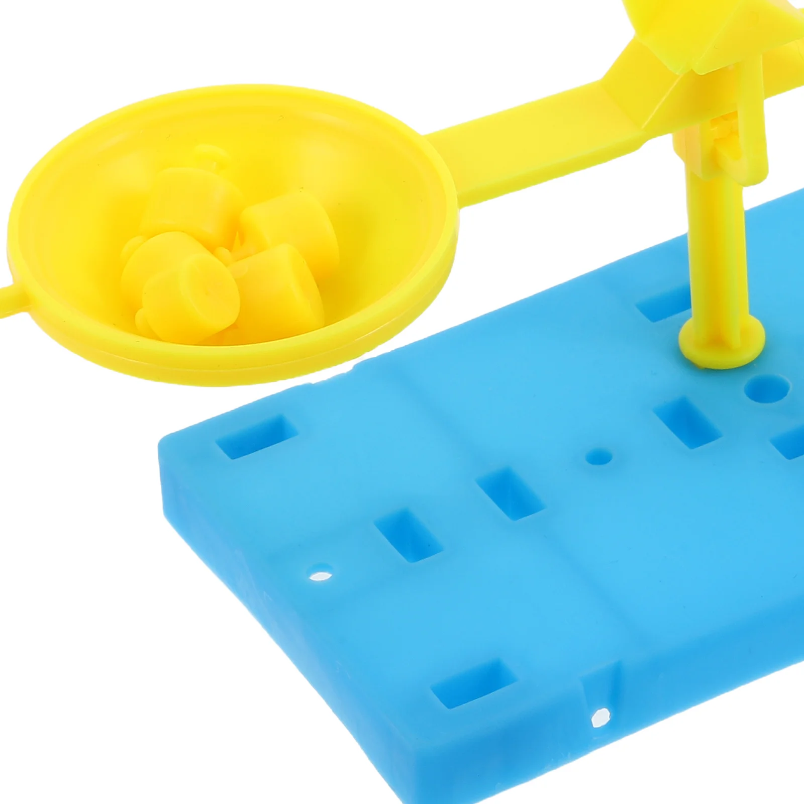 1 Conjunto de Balança de Equilíbrio de Hastes: Montagem DIY, Plástico, Dupla, para Aprendizagem Científica, Matemática e Medição em Sala de Aula, Educação Pré-escolar, com Alavanca