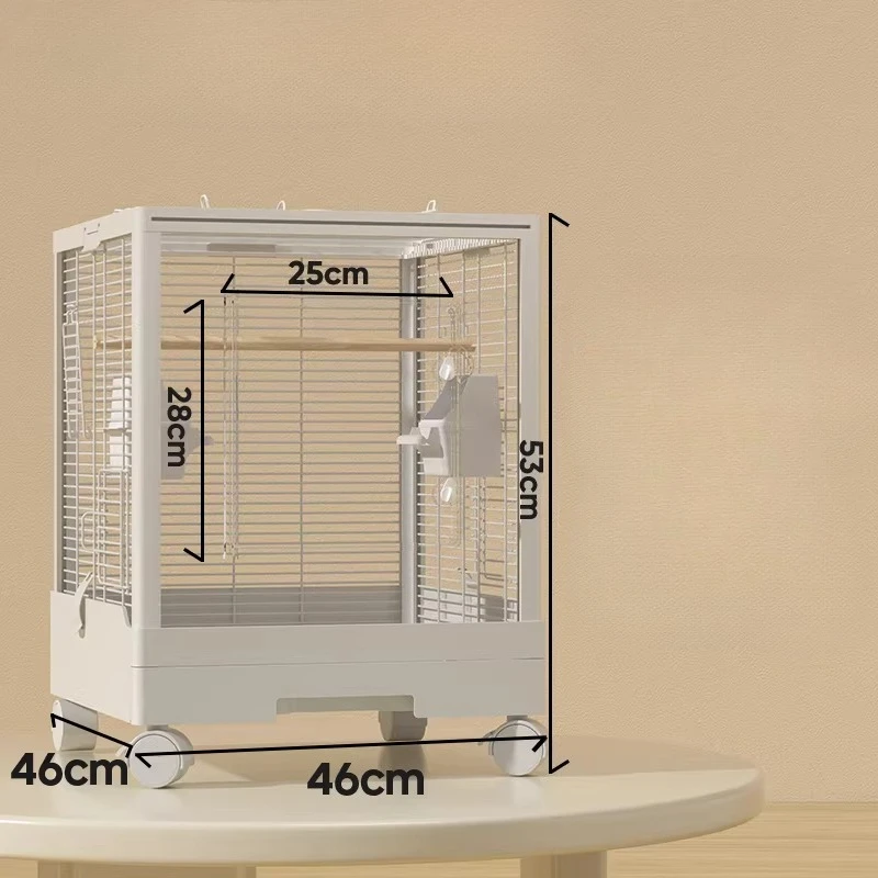 

Feeder Bird Cages Indoor Flight Hammock Goods Stainless Bird Cages Goldfinch Pedestal Supplies Jaula Para Canarios Bird Supplies