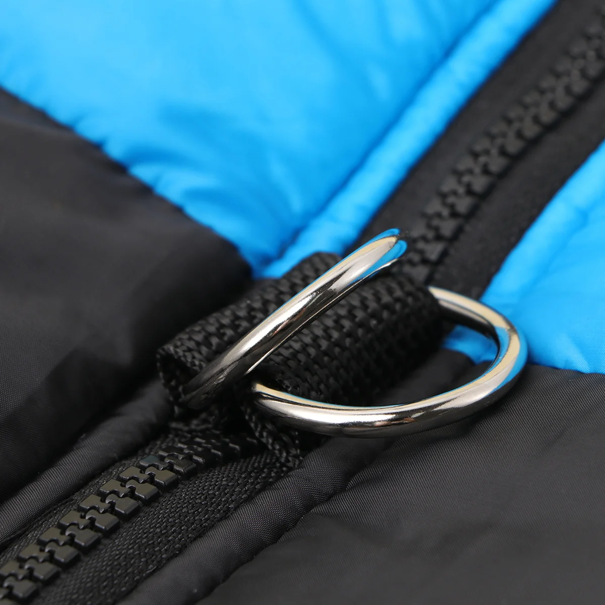 

Dog Cotton Ski Vest Waterproof Winter Warm Padded Coat Blue Size S Windproof Pet Vest with Zipper Two Metal Rings for Small Dogs