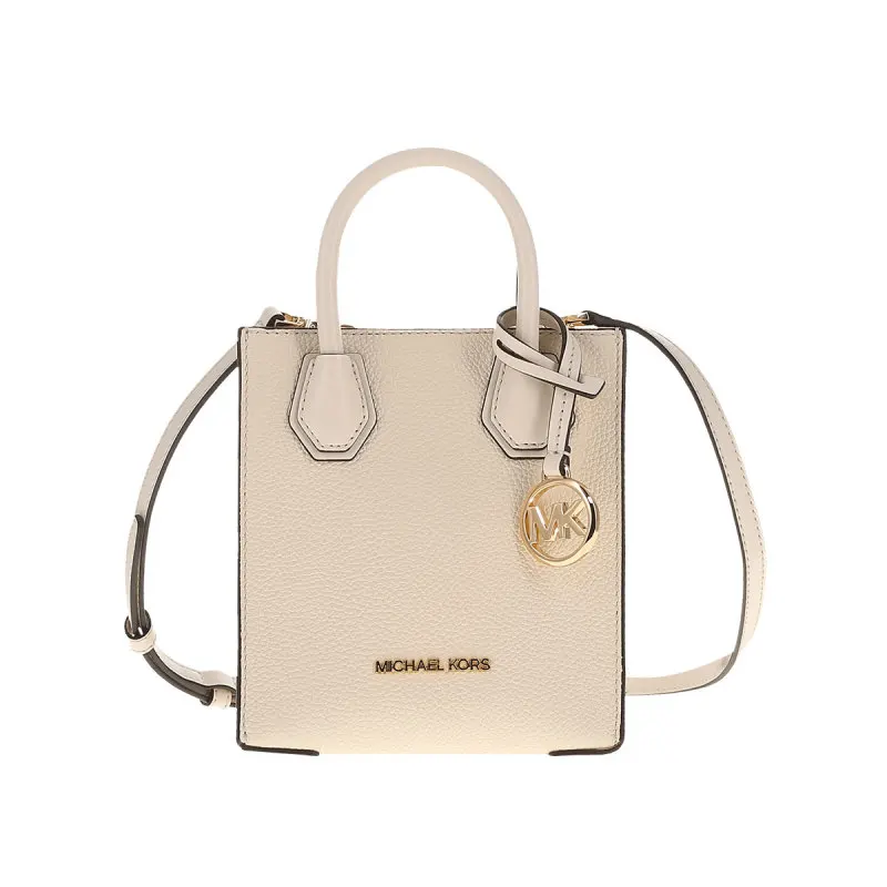 Michael Kors MERCER Super Small solid color cow leather crossbody shopping bag for women