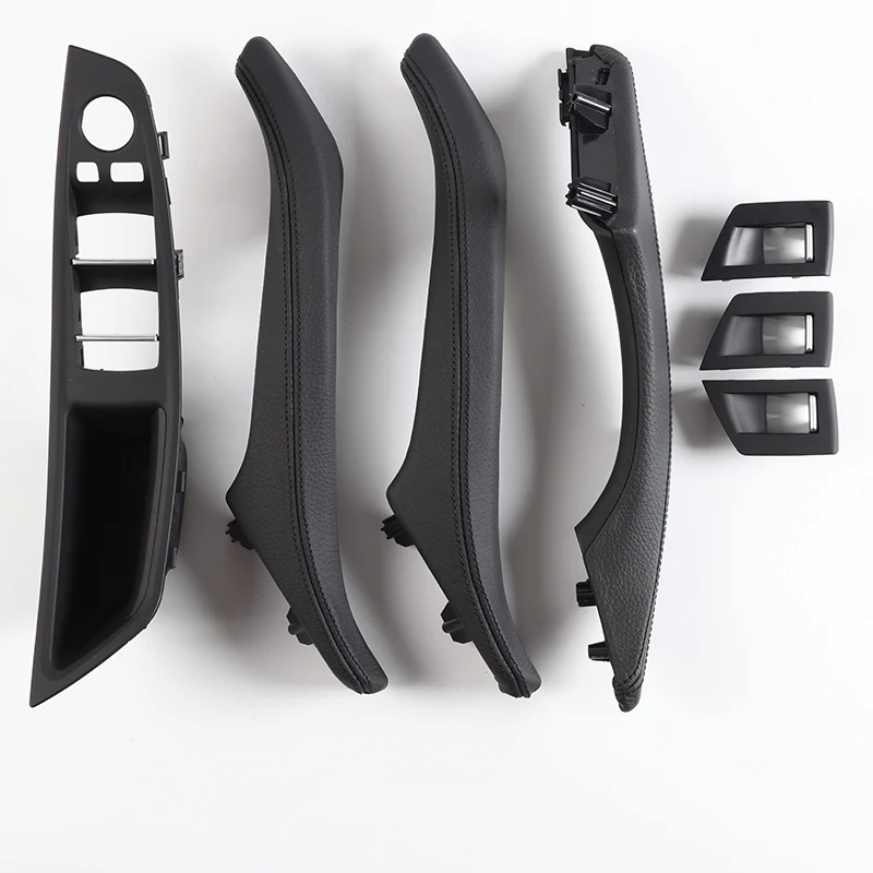 LHD RHD Genuine Leather Left Hand Drive Inner Door Pull Handle Assembly For BMW 5 Series F10 F11 F18 520i 523i 525i 528i 535i