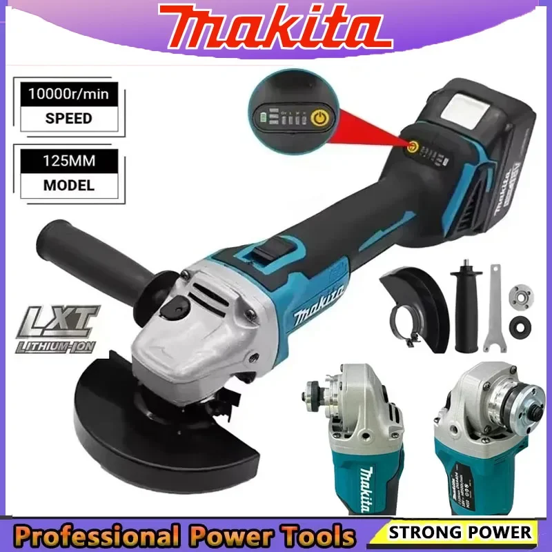 Makita DGA404 125/100mm Lítio Brushless Rebarbadora Elétrica Recarregável Máquina de Corte Máquina de Polimento de Alta Potência