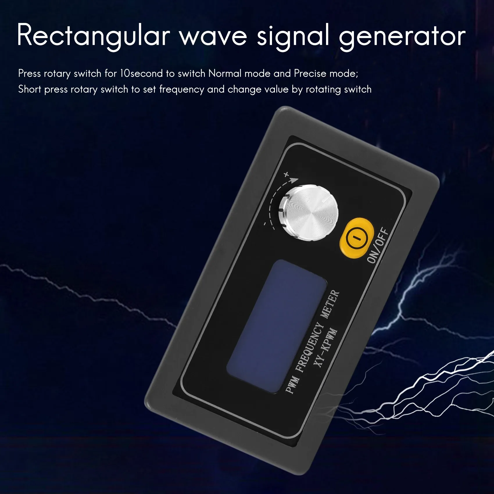 PWM Pulse Frequency Duty Cycle Adjustable Square Wave Signal Generator Module 1HZ-150KHZ Signal Generator LCD Display