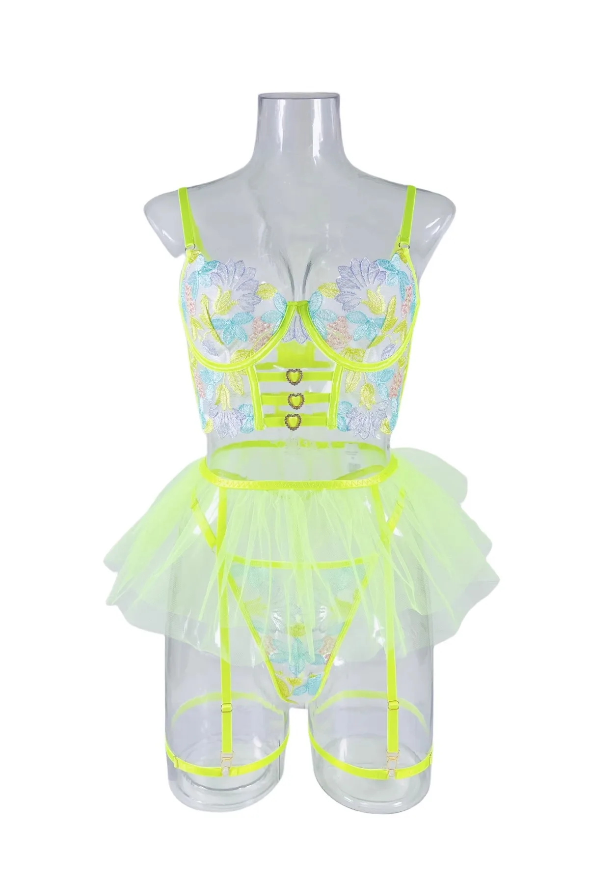 

Эротический новый сексуальный комплект нижнего белья с цветочной вышивкой для женщин, кружевная металлическая цепочка, сексуальное женское белье, костюм с подвязками