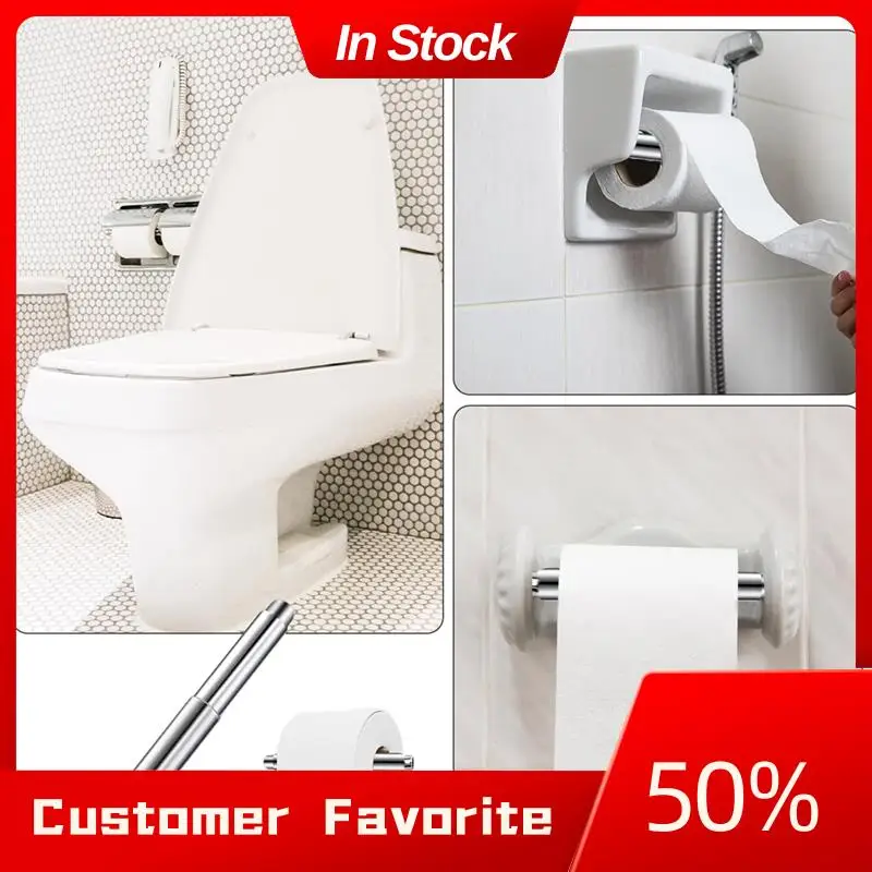 

Top Sale 8PCS Paper Toilet Holder Replacement Rod Stainless Steel Toilet Paper Holder Toilet Paper Holder Roller Spring Loaded