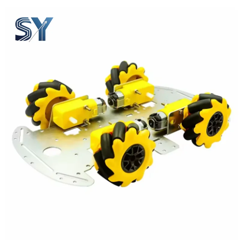 Picture 6: Mecanum Wheel Robot Kit - 4WD Omnidirectional Chassis with TT Motors for Arduino/Raspberry Pi DIY