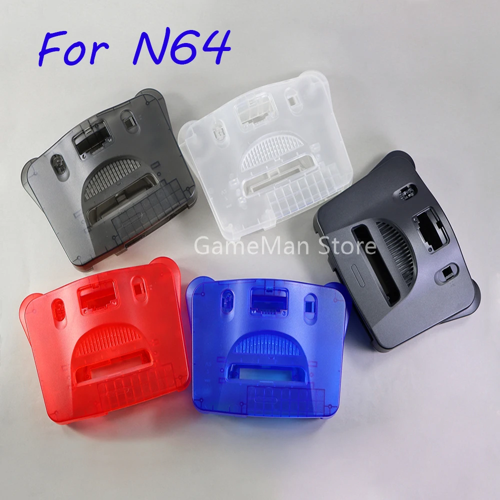 5Sets For N64 Nintendo 64 Full Set Housing Shell Case with Button Screwdriver For N64 Transparent Replacement Plastic Case