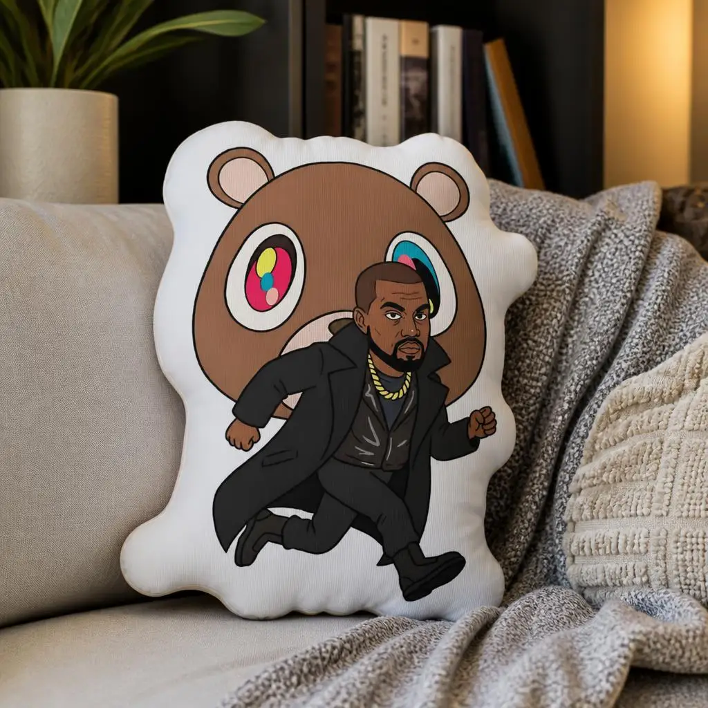 Mr. Kanyes Cushion Irregular Stuffed Throw Pillow Home Decor Gift Sofa Bed