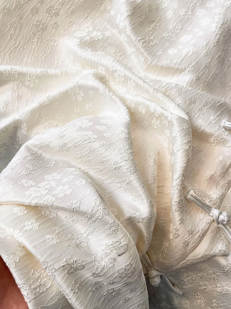 Ele brodé blanc jupe asymétrique Fem été nouveau chinois Sle boutonné taille haute a-ligne Hanfu Ma visage jupe