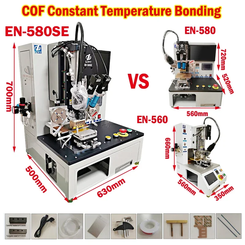 580SE/580/560 Desktop COF Constant Temperature Bonding Laminating Machine OCA Remover for Mobile Phone Repairing with Cameras