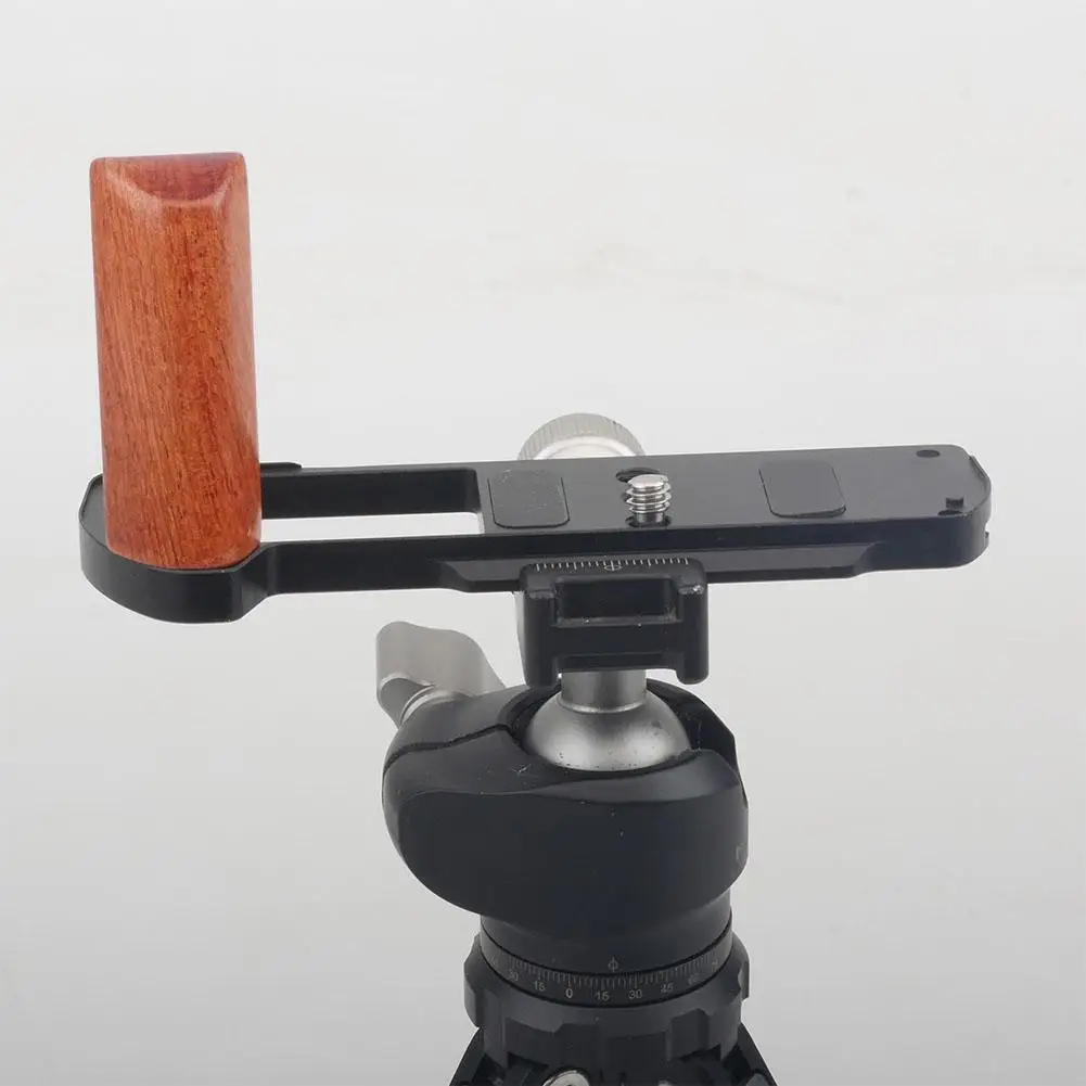 

Quick Release L Plate Bracket Holder Wooden Handle Hand Grip For Lumix S9 Camera For Arca Swiss Tripod Ballhead N4W9