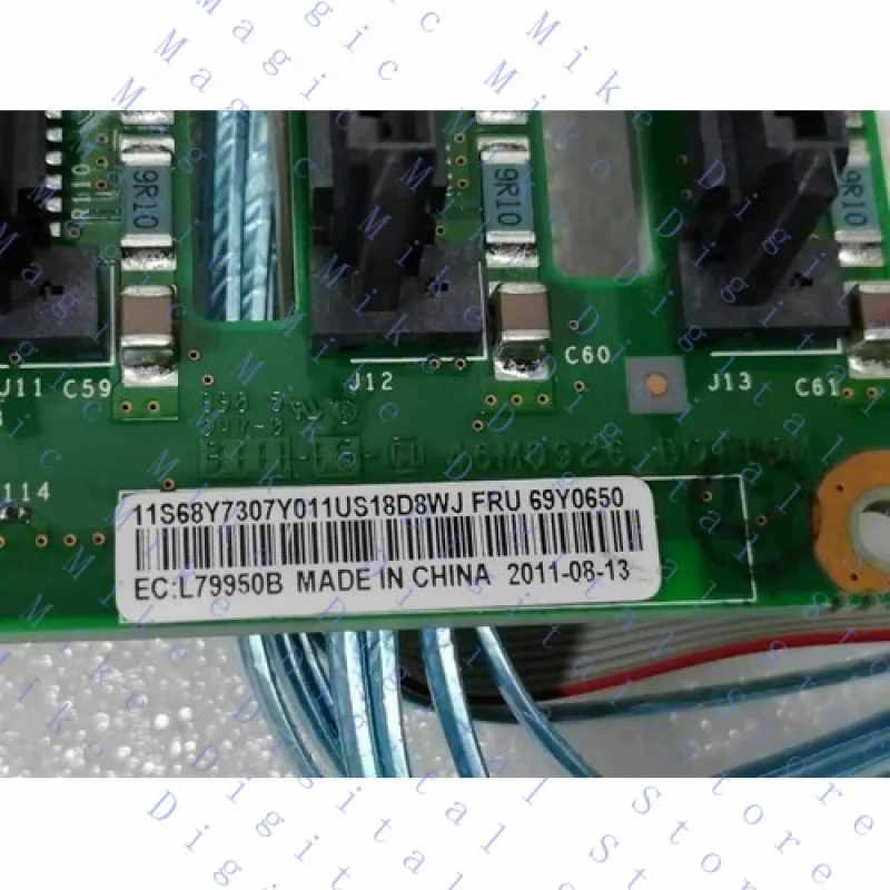 H  for IBM x3650 x3500 x3400 8Port SAS HDD Backplane w/Cables 69Y0650 94Y6670