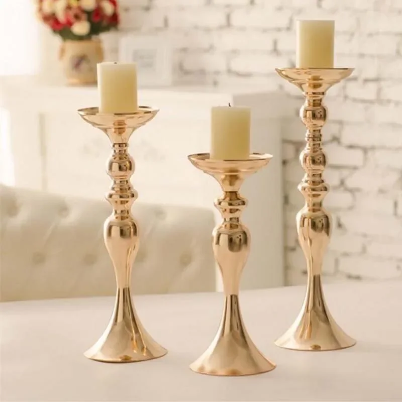 Kerzenhalter Weihnachts dekorationen Hochzeit Mittelstücke Laterne stehen nach Hause Gold Blumenvase Tisch Herzstück Ereignis Blume