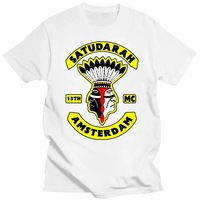 Tshirt Men Cotton Tops Fashion Satudarah Mc Printed High Quality Black Men T Shirt Euro Size Tshirts for Mens Designer Clothes