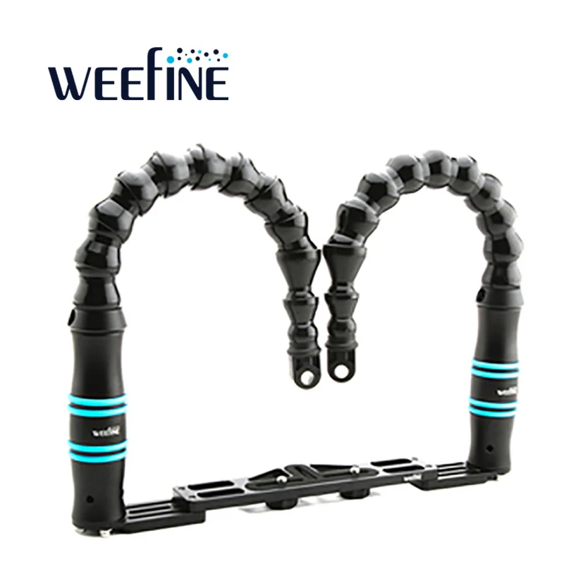 Weefine Adjustable Loc Line Flexible Light Arm Handle Tray Bracket YS Mount Diving Gopro TG5/6 RX100 Camera Housing Underwater